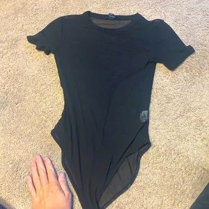 Forever 21 black mesh bodysuit